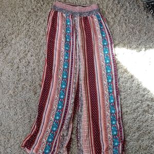 Lightweight wide leg hippie pants